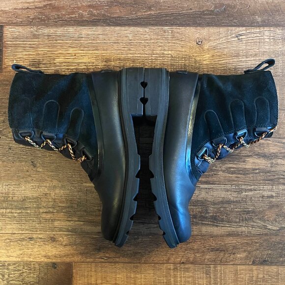 Sorel Womens Black Boots Lennox Waterproof Outdoor Duck Leather/Suede  Size 9 - Picture 9 of 13